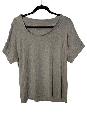 Shopbop Gray Short Sleeve Scoopneck Top Size Small
